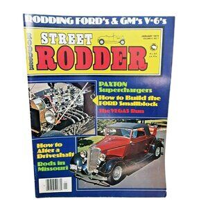 Street Rodder Magazine January 1977 Vintage Hot Rods & Custom Cars Collectible